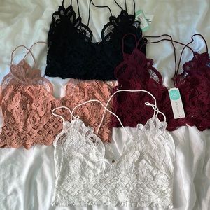 NWT Freepeople Adella Bralette Bundle